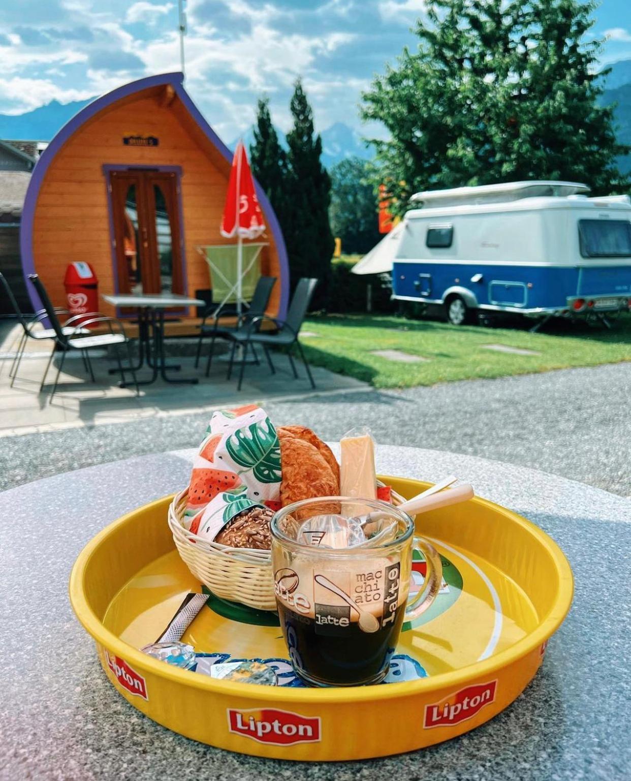 Campingplatz Lazy Rancho 4 Panorama Eiger-mönch-jungfrau