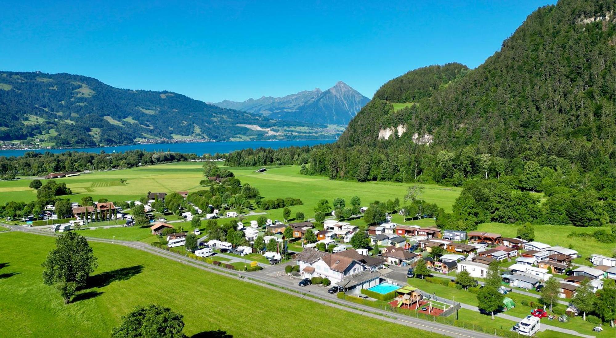 Campingplatz Lazy Rancho 4 Panorama Eiger-mönch-jungfrau Interlaken